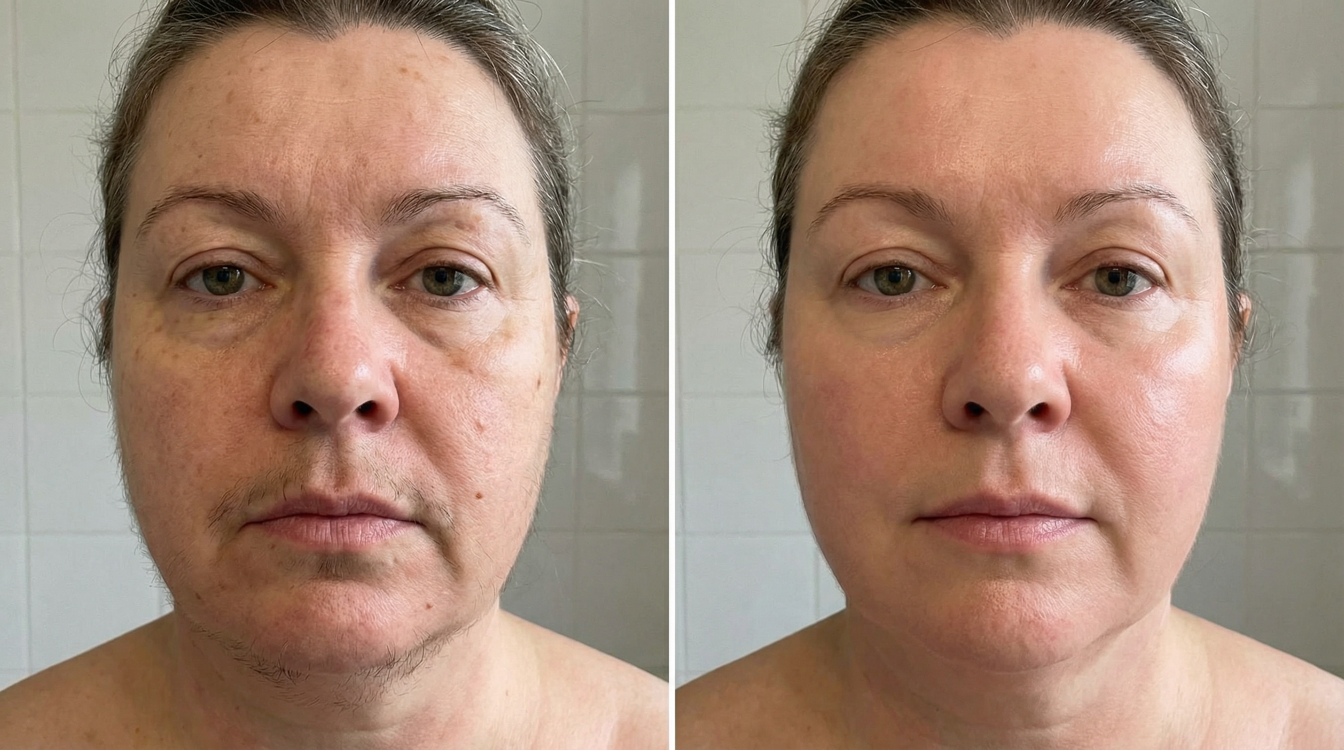 Before and After - Face treatment